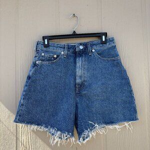 Everlane The A-Line Denim Short Blue Base - Size 27